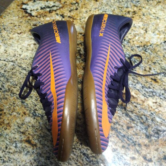 Nike Mercurial X Purple/Orange Indoor Soccer Shoes Men's Size 6.5 831966-585 - Picture 12 of 12